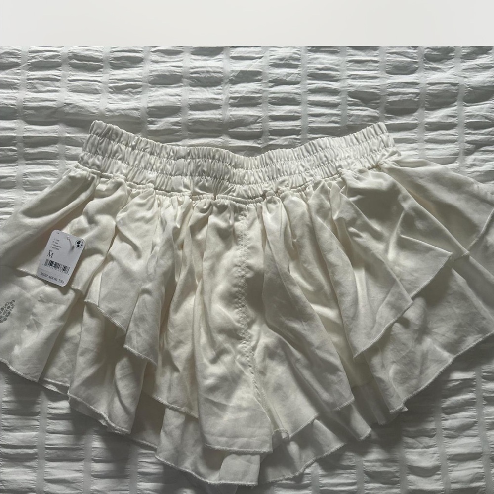 FP Movement by Free People Layered White Athletic Shorts